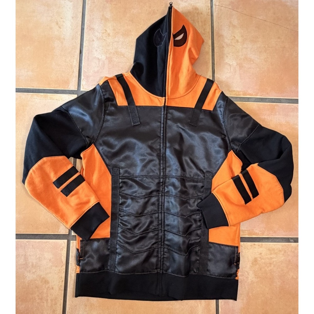 DC Comics Deathstroke orange and black Body Hood/Hoodie Cosplay Size Medium